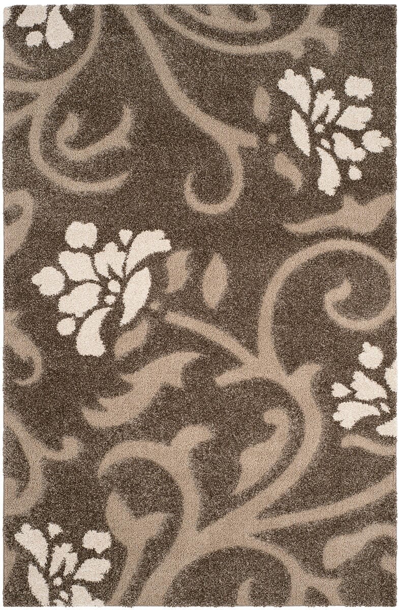 Safavieh Florida Shag Sg464 - 7913 Smoke / Beige Rugs - Safavieh - sg464 - 7913 - 24