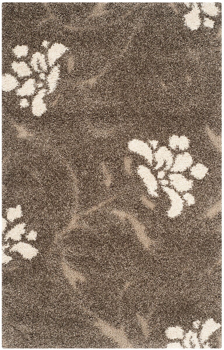Safavieh Florida Shag Sg464 - 7913 Smoke / Beige Rugs - Safavieh - sg464 - 7913 - 4r