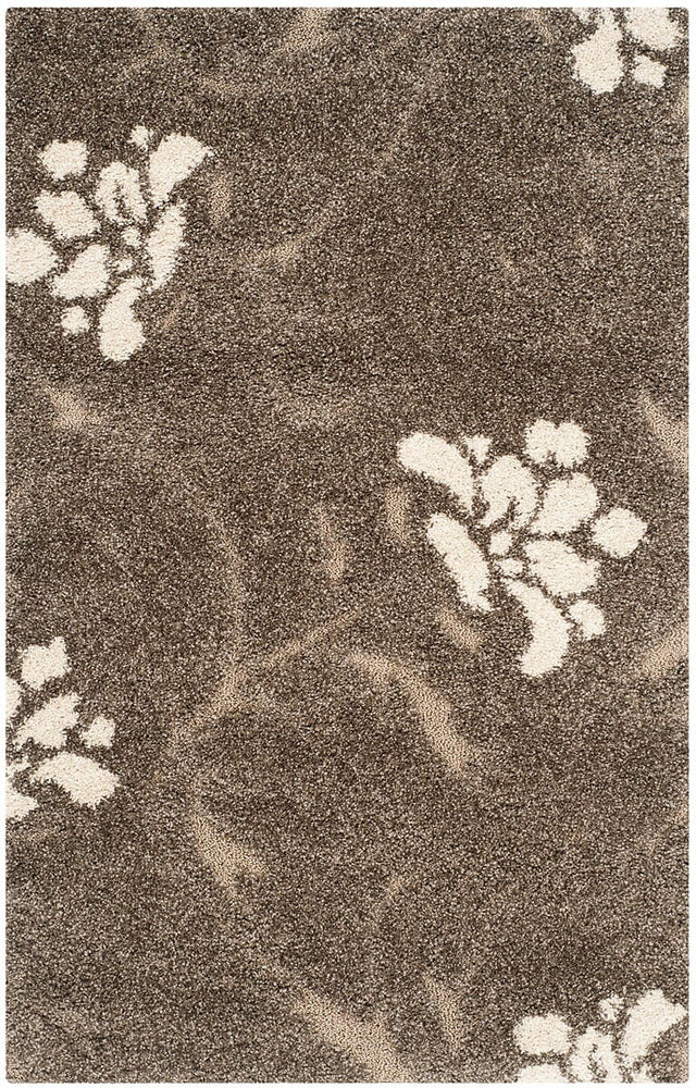 Safavieh Florida Shag Sg464 - 7913 Smoke / Beige Rugs - Safavieh - sg464 - 7913 - 4r
