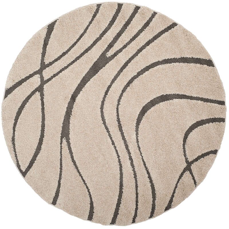 Safavieh Florida Shag Sg471 - 1180 Cream / Grey Rugs - Safavieh - sg471 - 1180 - 7r