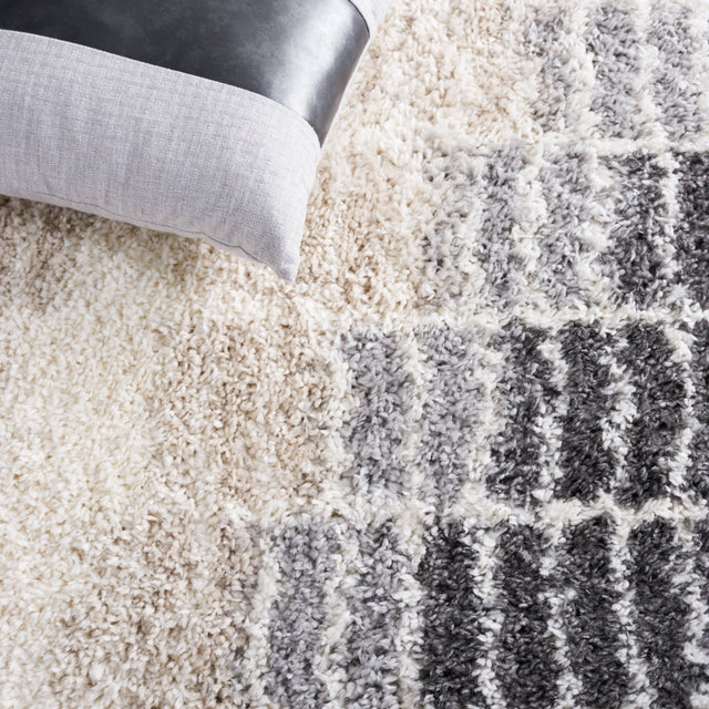 Safavieh Fontana Shag Fnt823A Ivory/Grey Rug - Safavieh - fnt823a - 4