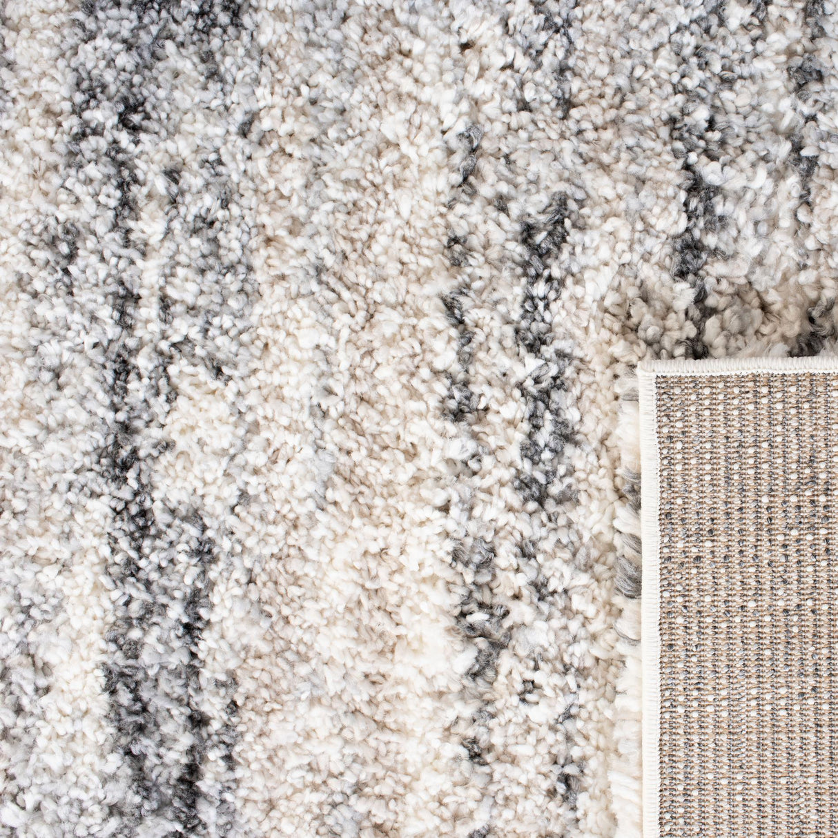 Safavieh Fontana Shag Fnt842A Ivory/Grey Rugs - Safavieh - fnt842a - 7r