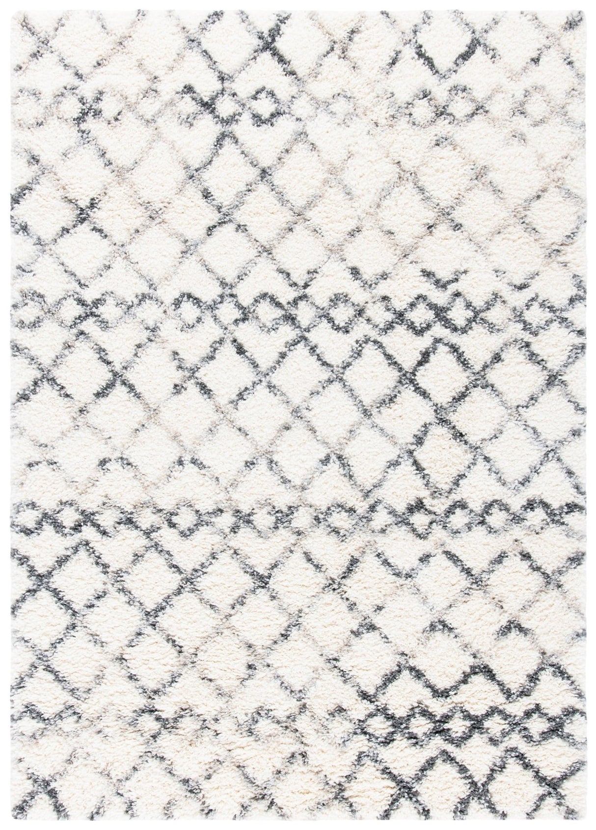 Safavieh Fontana Shag Fnt845A Ivory/Grey Rugs - Safavieh - fnt845a - 3