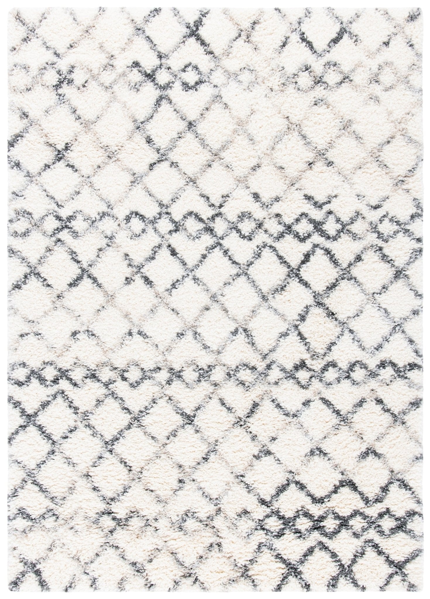 Safavieh Fontana Shag Fnt845A Ivory/Grey Rugs - Safavieh - fnt845a - 3