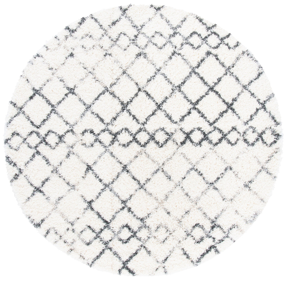 Safavieh Fontana Shag Fnt845A Ivory/Grey Rugs - Safavieh - fnt845a - 7r