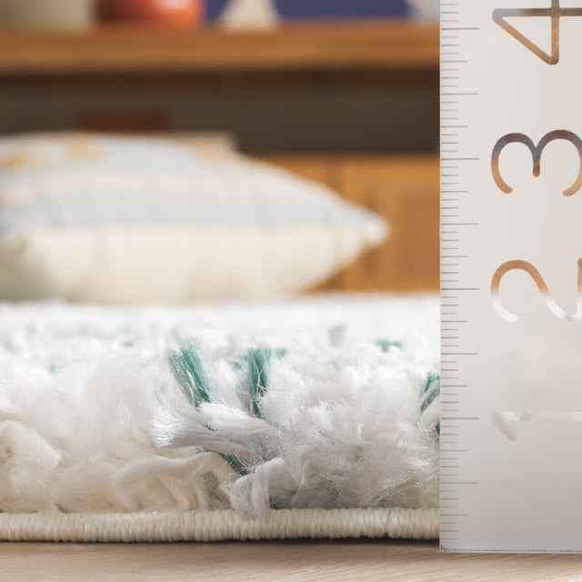 Safavieh Fontana Shag Fnt848B Ivory/Green Rug - Safavieh - fnt848b - 7r