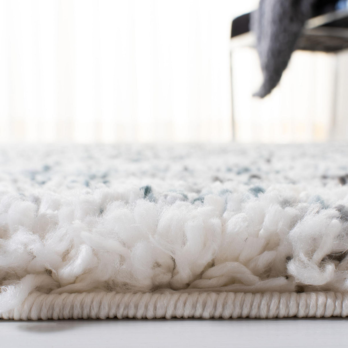 Safavieh Fontana Shag Fnt850B Ivory/Teal Rugs - Safavieh - fnt850b - 7r