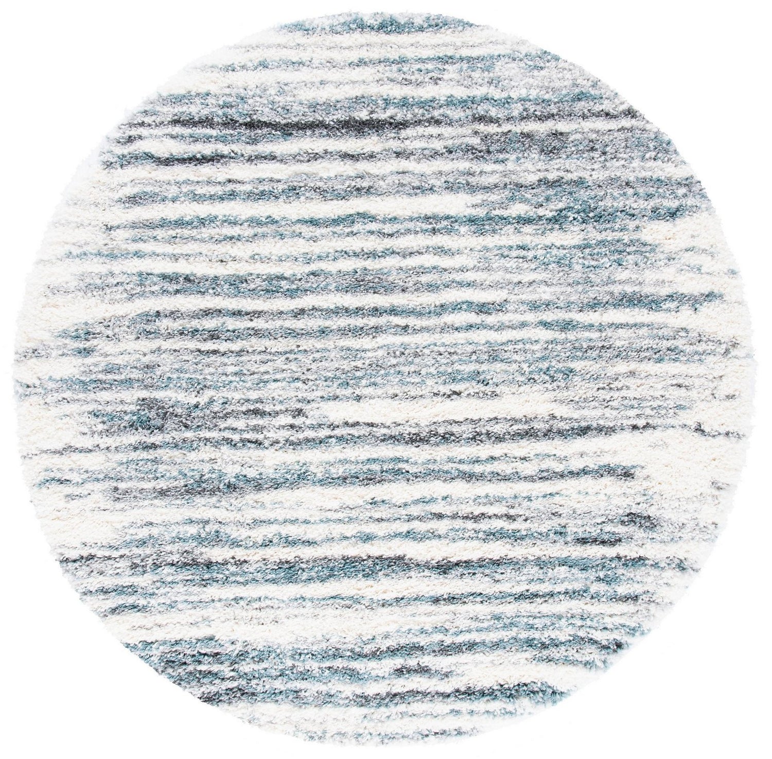 Safavieh Fontana Shag Fnt850B Ivory/Teal Rugs - Safavieh - fnt850b - 7r