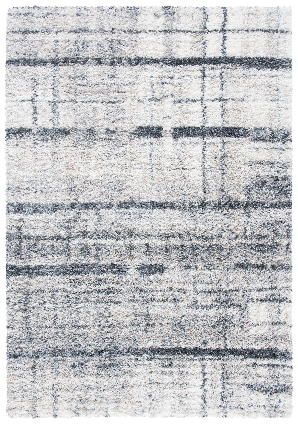 Safavieh Fontana Shag Fnt855A Ivory/Grey Rug - Safavieh - fnt855a - 4