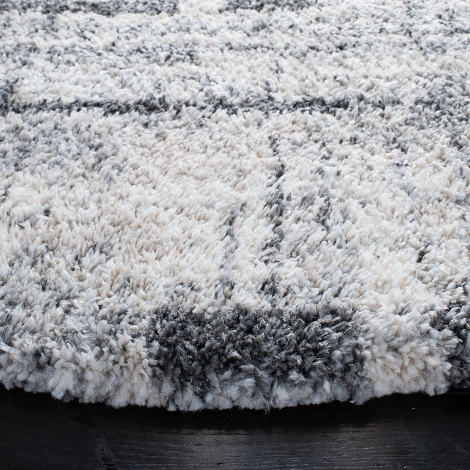 Safavieh Fontana Shag Fnt855A Ivory/Grey Rug - Safavieh - fnt855a - 7r