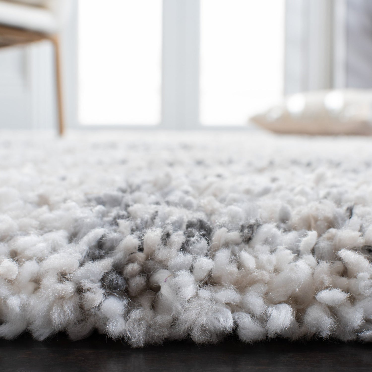Safavieh Fontana Shag Fnt855A Ivory/Grey Rug - Safavieh - fnt855a - 7r