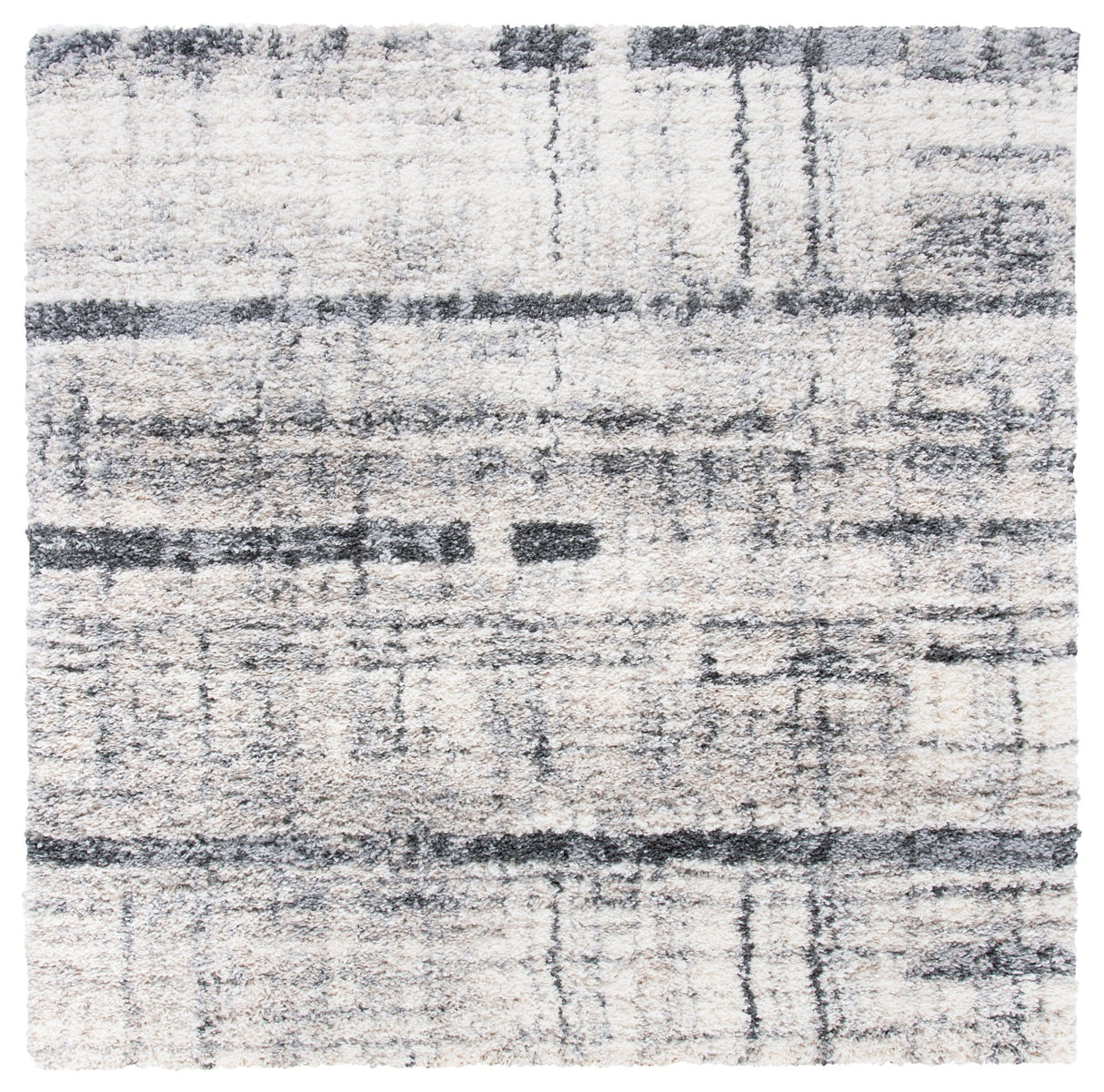 Safavieh Fontana Shag Fnt855A Ivory/Grey Rug - Safavieh - fnt855a - 7sq
