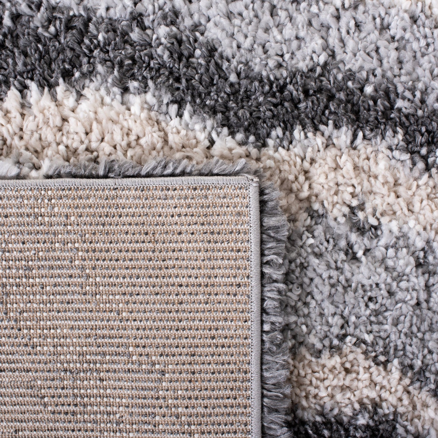 Safavieh Fontana Shag Fnt865F Grey/Ivory Rugs - Safavieh - fnt865f - 7r