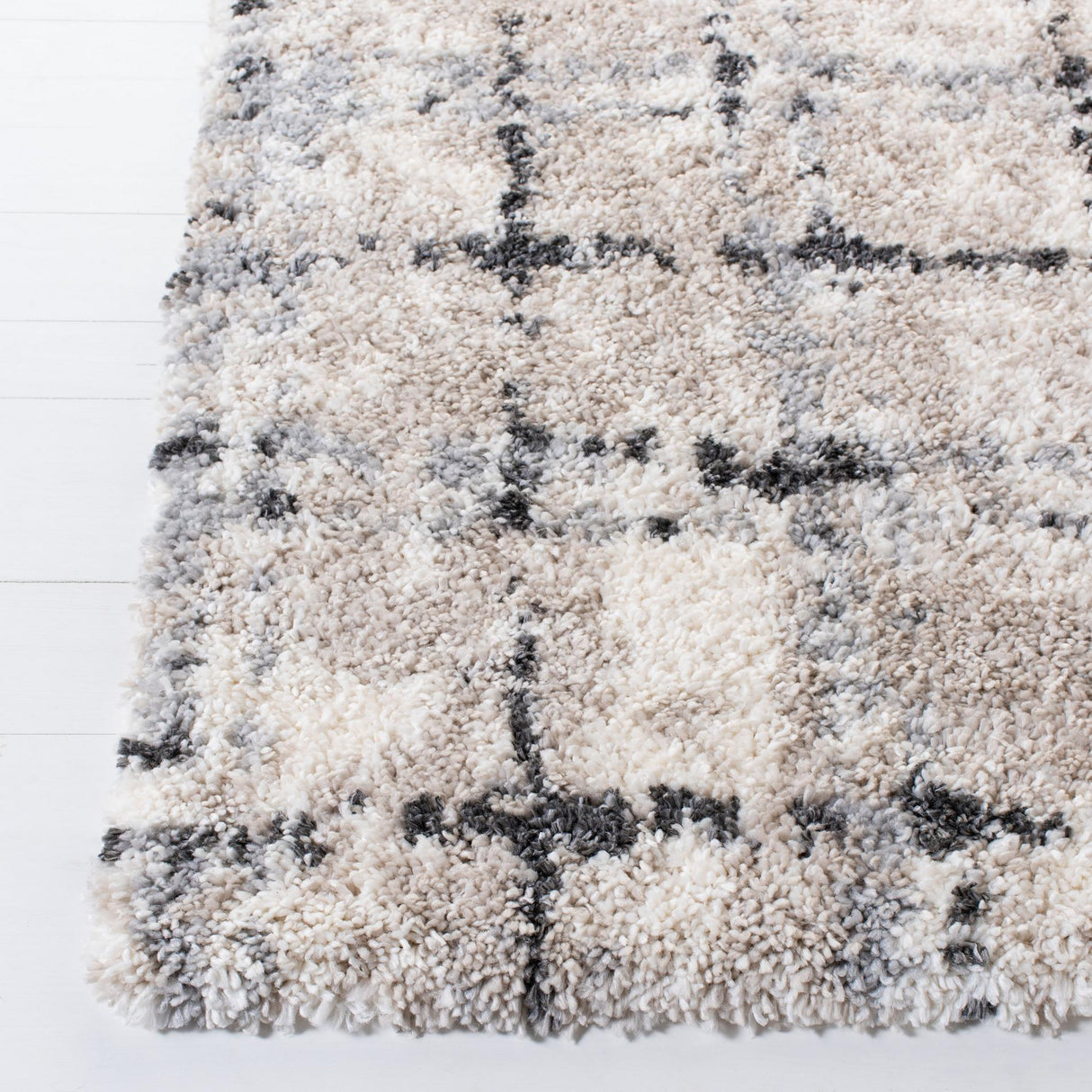Safavieh Fontana Shag Fnt868F Grey/Ivory Rugs - Safavieh - fnt868f - 7r