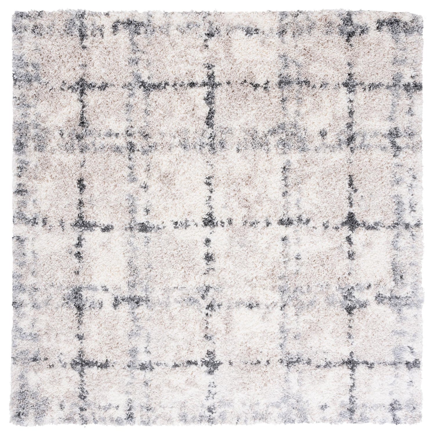 Safavieh Fontana Shag Fnt868F Grey/Ivory Rugs - Safavieh - fnt868f - 7sq
