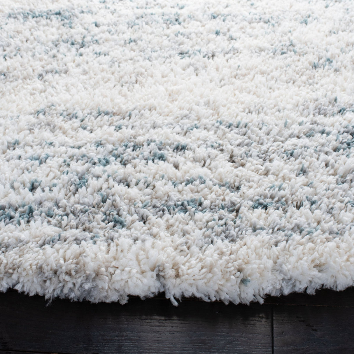 Safavieh Fontana Shag Fnt873A Ivory/Teal Rugs - Safavieh - fnt873a - 7r