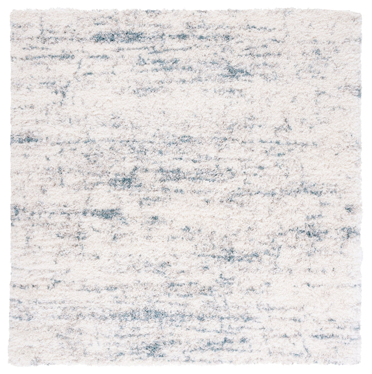 Safavieh Fontana Shag Fnt873A Ivory/Teal Rugs - Safavieh - fnt873a - 7sq