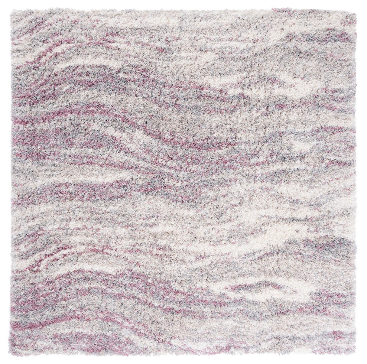 Safavieh Fontana Shag Fnt875U Pink/Grey Rugs - Safavieh - fnt875u - 7sq