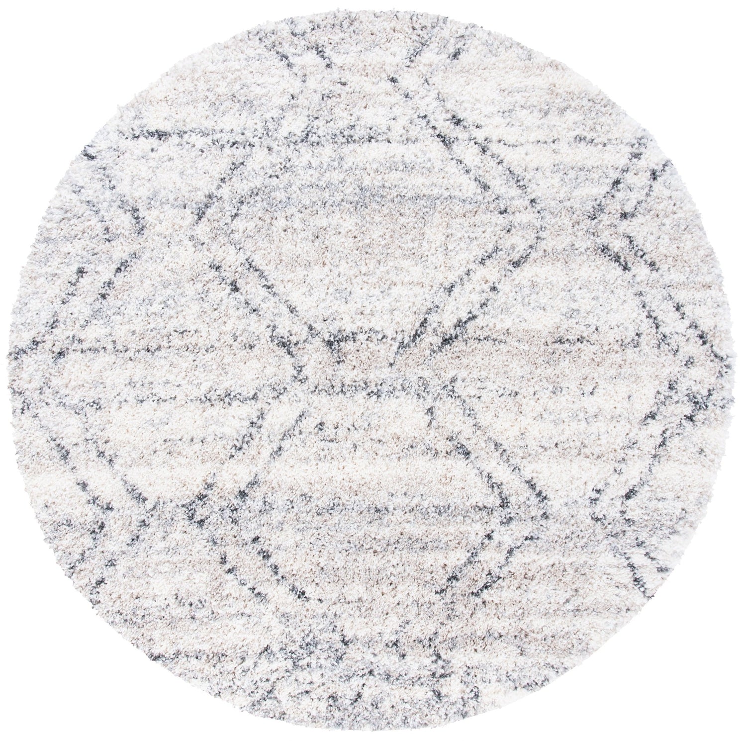 Safavieh Fontana Shag Fnt881A Ivory/Grey Rugs - Safavieh - fnt881a - 7r