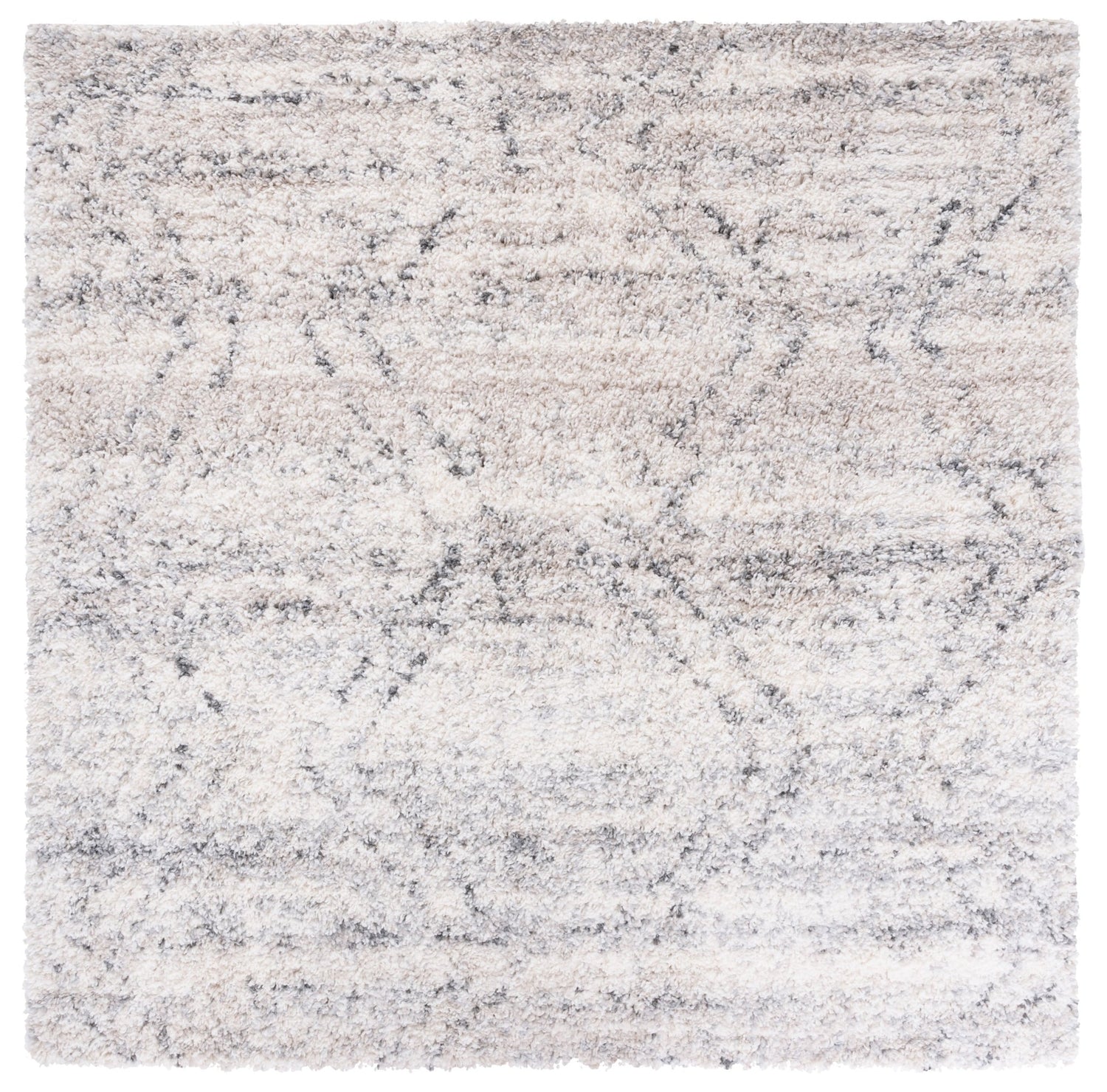 Safavieh Fontana Shag Fnt881A Ivory/Grey Rugs - Safavieh - fnt881a - 7sq