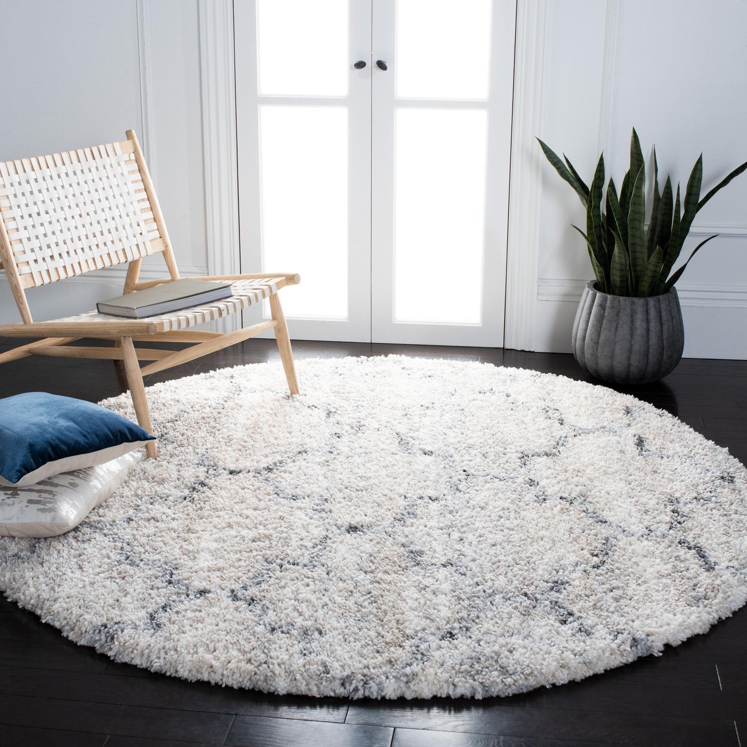 Safavieh Fontana Shag Fnt888F Grey/Ivory Rugs - Safavieh - fnt888f - 7r