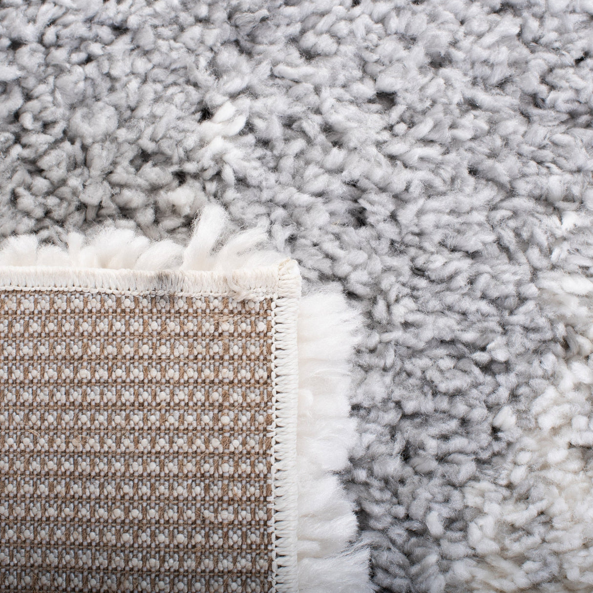 Safavieh Fontana Shag Fnt894F Grey/Ivory Rug - Safavieh - fnt894f - 3r