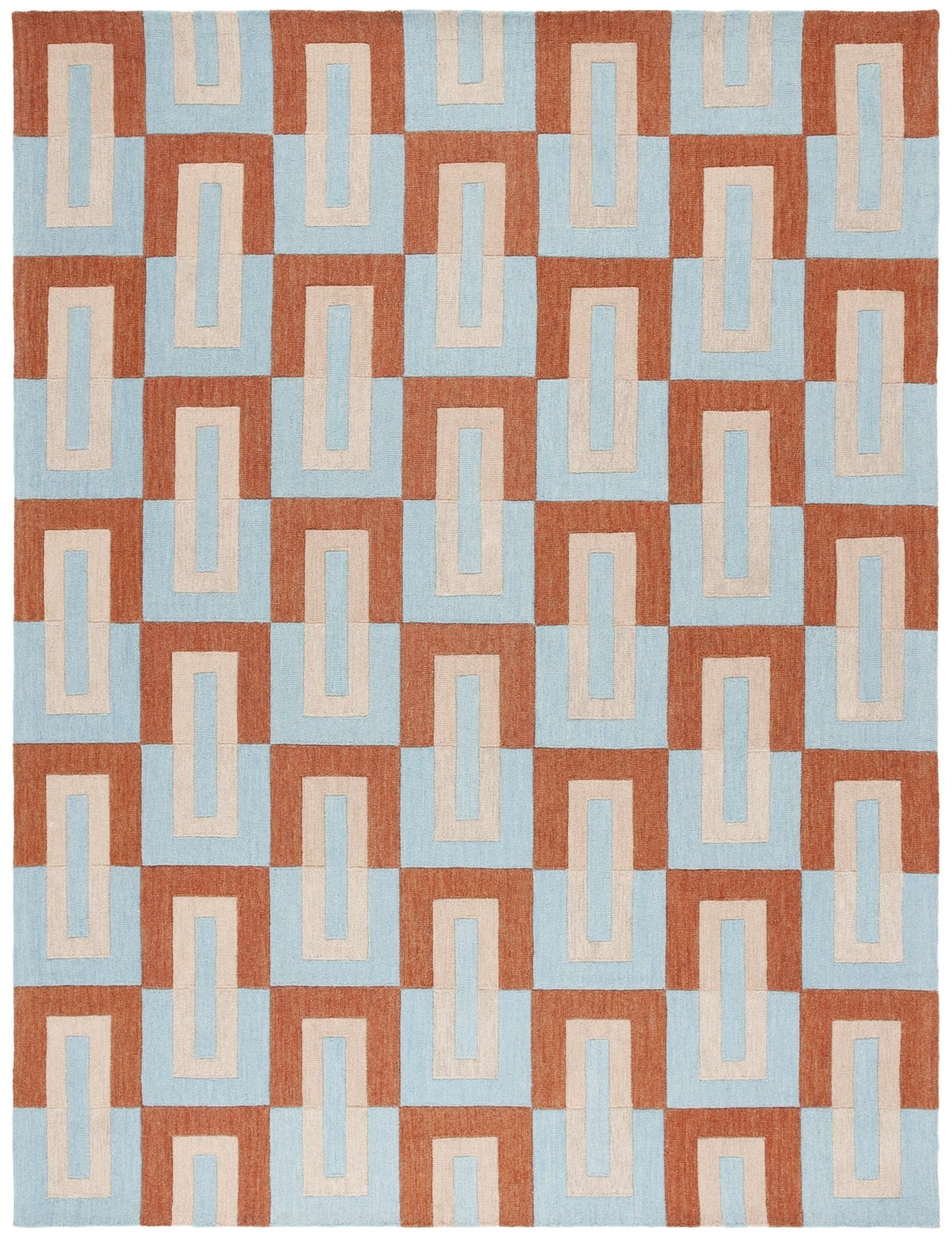 Safavieh Genre Gre102M Light Blue/Rust Rug - Safavieh - gre102m - 28