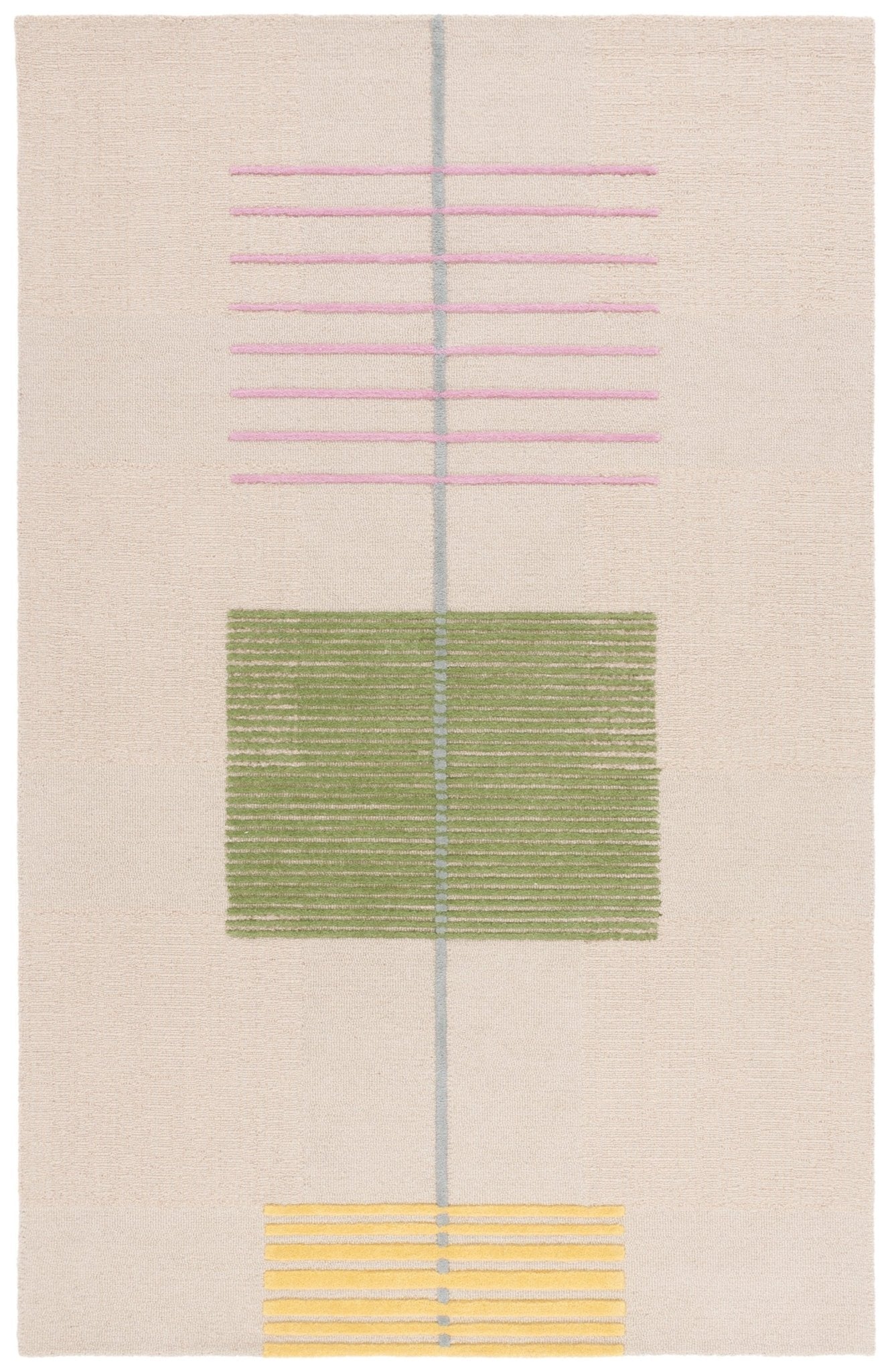Safavieh Genre Gre204B Beige/Green Rug - Safavieh - gre204b - 3