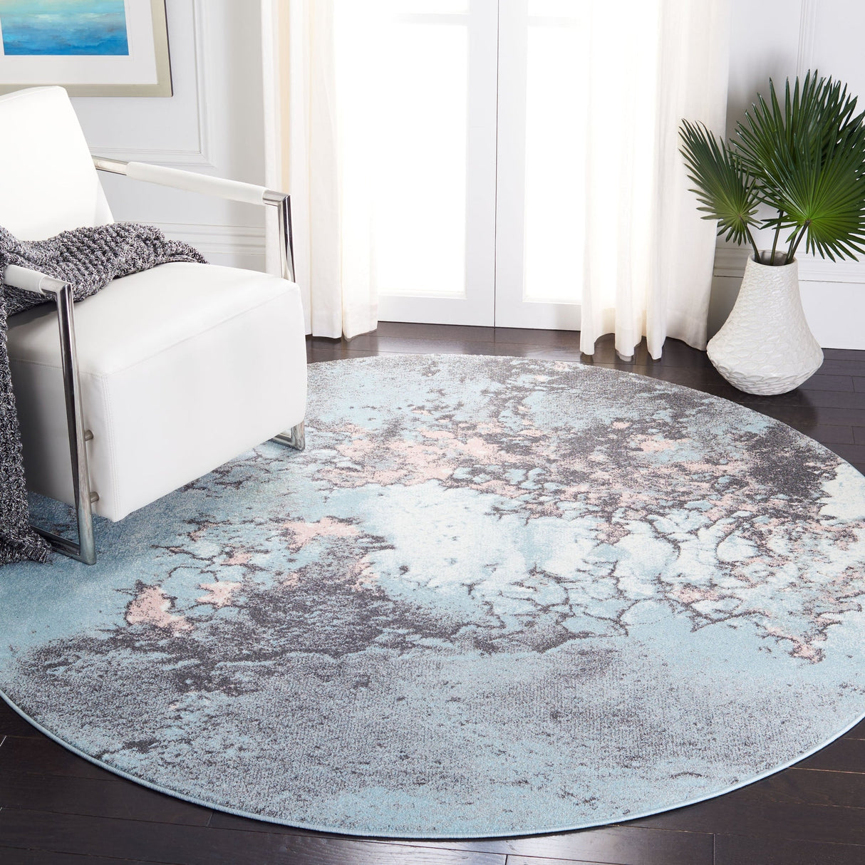 Safavieh Glacier Gla125L Blue/Pink Rugs - Safavieh - gla125l - 3r