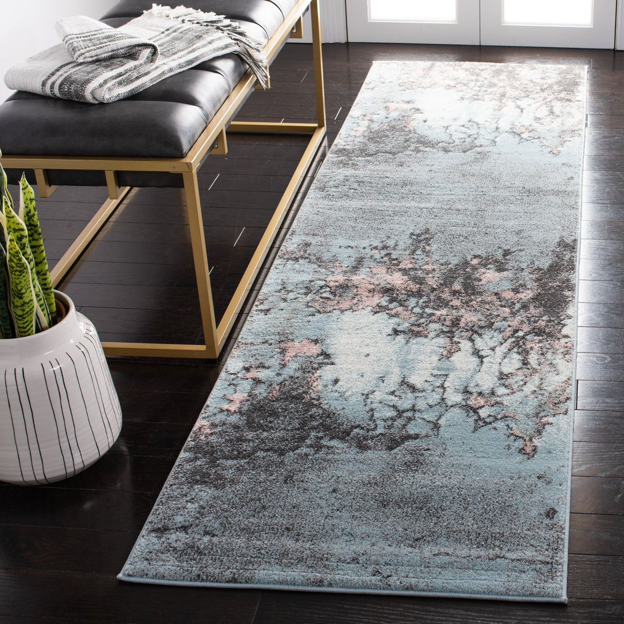 Safavieh Glacier Gla125L Blue/Pink Rugs - Safavieh - gla125l - 3r