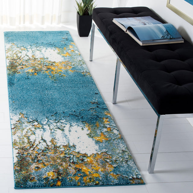 Safavieh Glacier Gla125M Blue/Gold Rugs - Safavieh - gla125m - 3r
