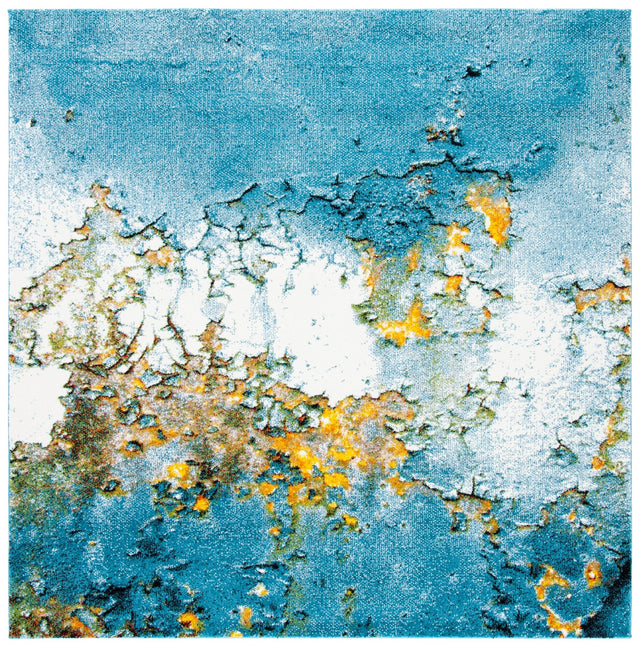 Safavieh Glacier Gla125M Blue/Gold Rugs - Safavieh - gla125m - 3sq