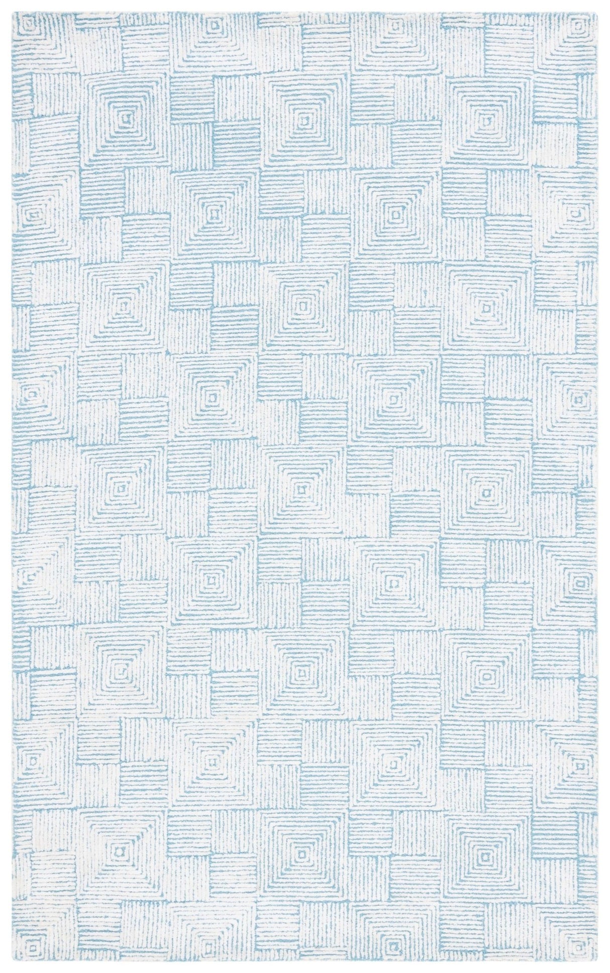 Safavieh Glamour Glm401K Ivory/Turquoise Rug - Safavieh - glm401k - 3