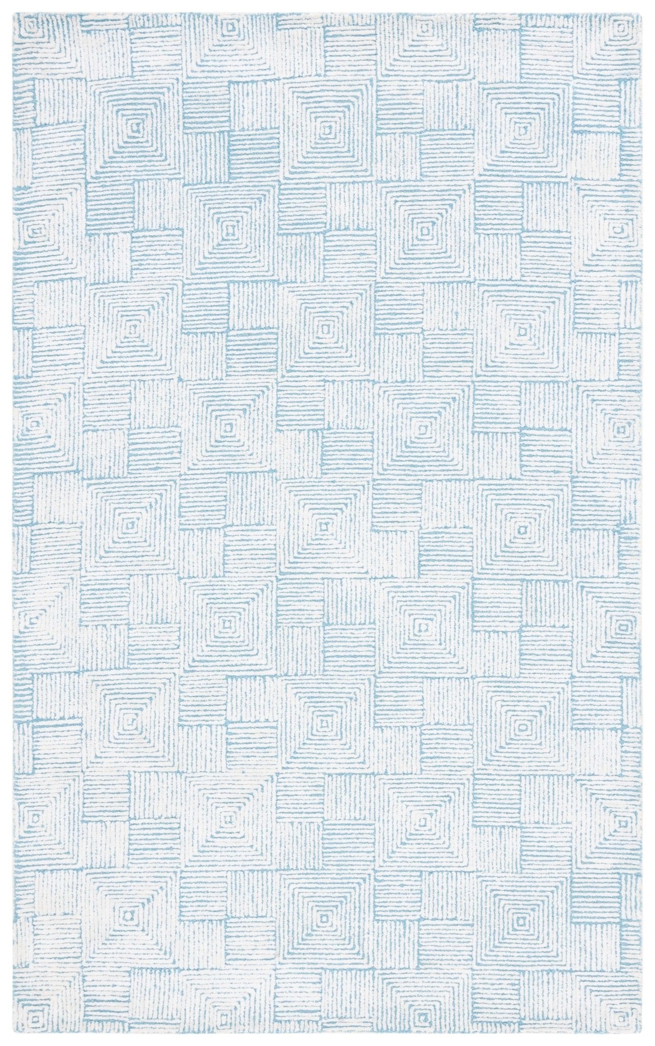 Safavieh Glamour Glm401K Ivory/Turquoise Rug - Safavieh - glm401k - 3