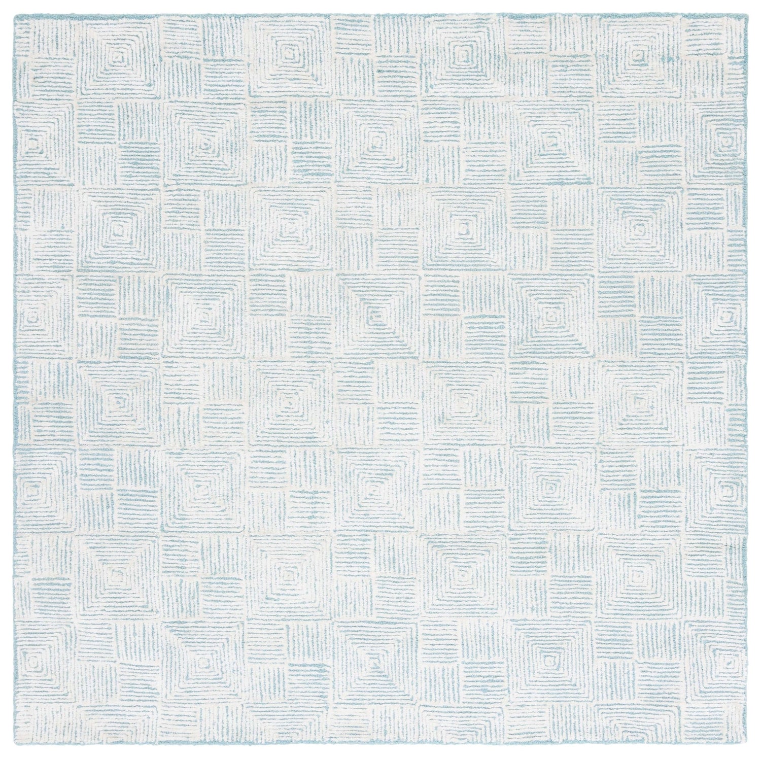 Safavieh Glamour Glm401K Ivory/Turquoise Rug - Safavieh - glm401k - 6r