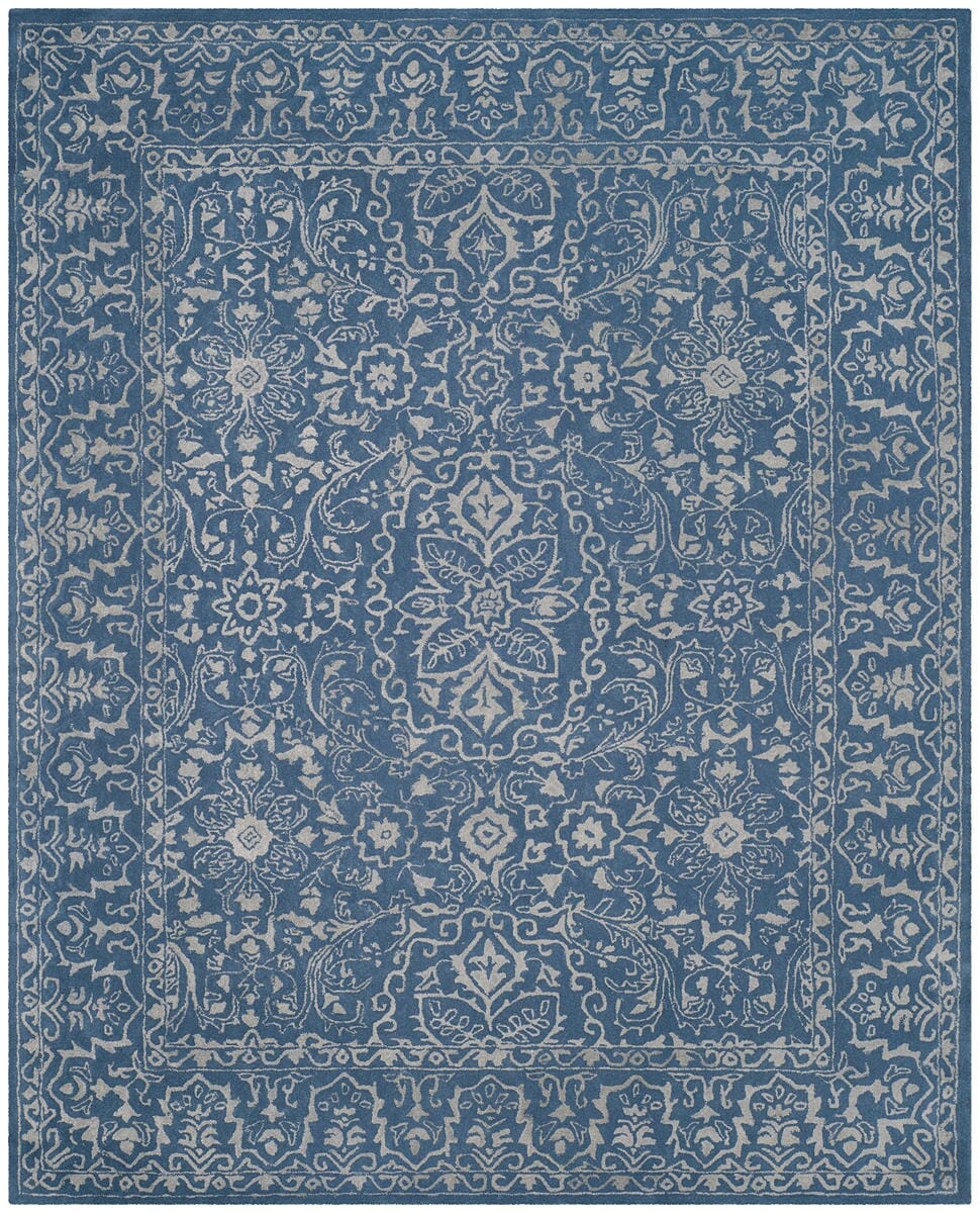 Safavieh Glamour Glm516D Grey / Blue Rugs - Safavieh - glm516d - 2