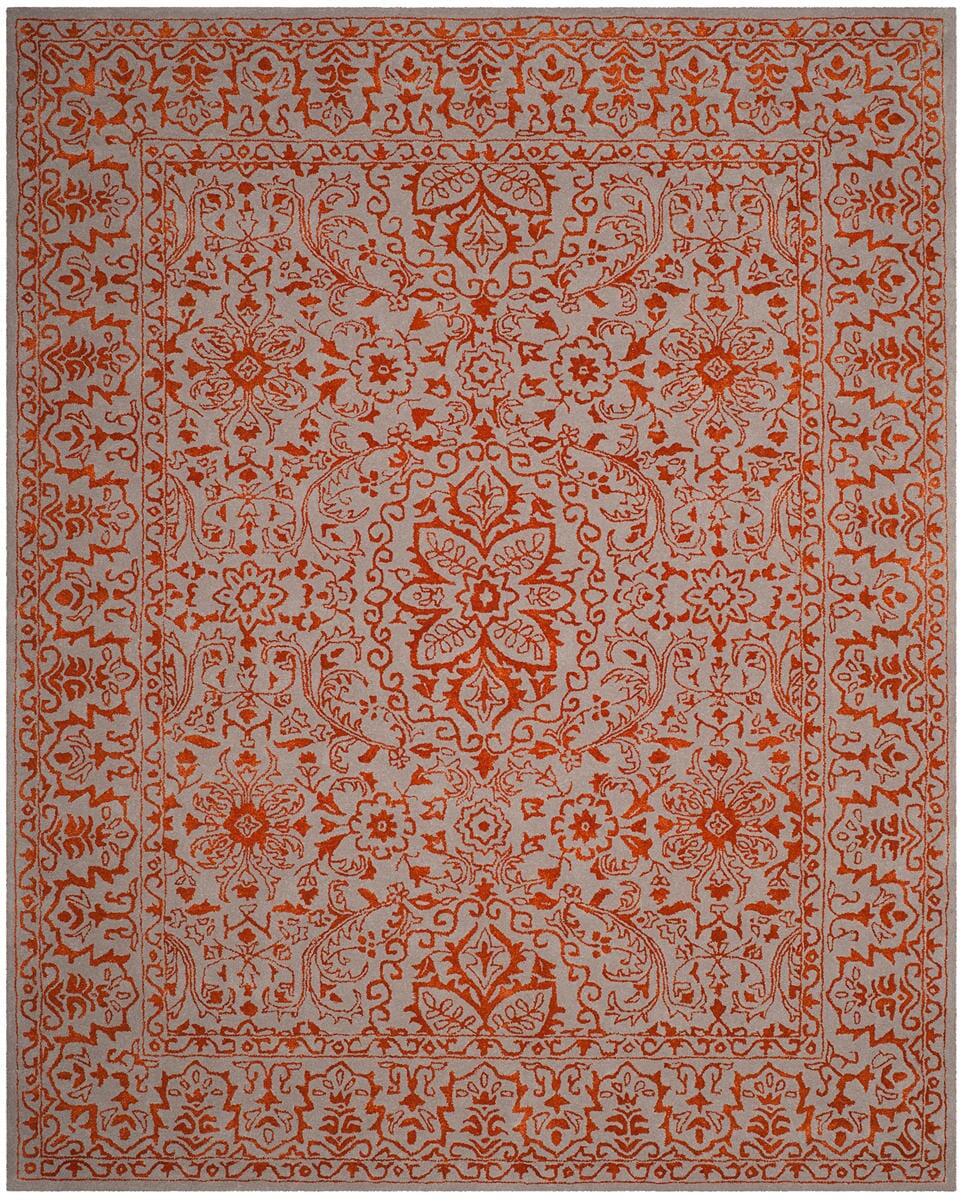 Safavieh Glamour Glm516G Grey / Rust Rugs - Safavieh - glm516g - 3