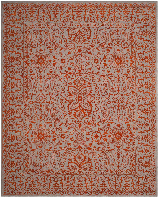 Safavieh Glamour Glm516G Grey / Rust Rugs - Safavieh - glm516g - 3