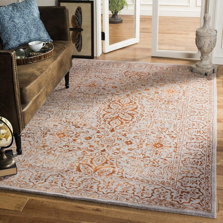 Safavieh Glamour Glm516G Grey / Rust Rugs - Safavieh - glm516g - 3