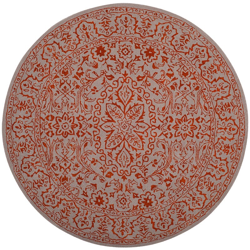 Safavieh Glamour Glm516G Grey / Rust Rugs - Safavieh - glm516g - 3
