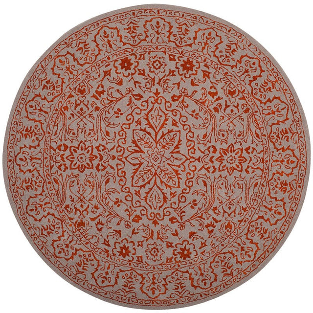 Safavieh Glamour Glm516G Grey / Rust Rugs - Safavieh - glm516g - 3