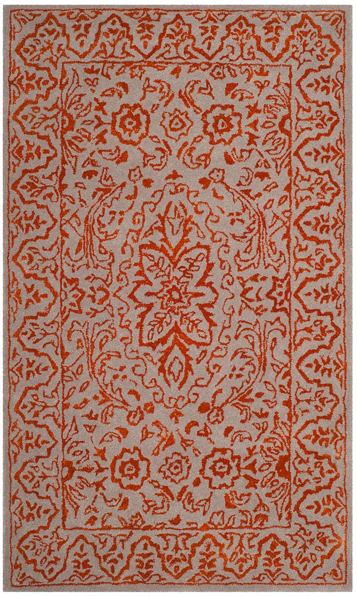 Safavieh Glamour Glm516G Grey / Rust Rugs - Safavieh - glm516g - 3