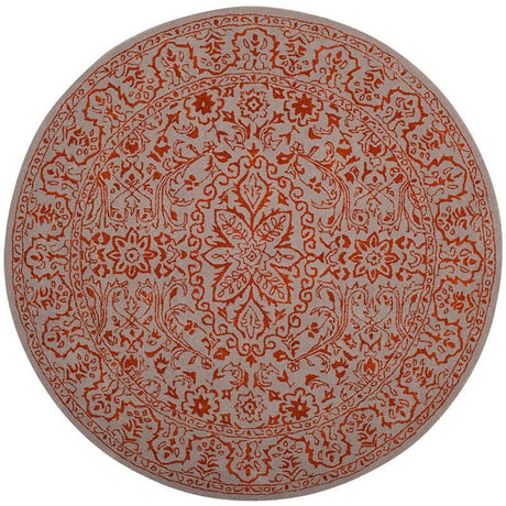 Safavieh Glamour Glm516G Grey / Rust Rugs - Safavieh - glm516g - 6r