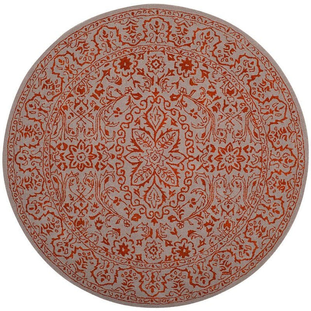 Safavieh Glamour Glm516G Grey / Rust Rugs - Safavieh - glm516g - 6r