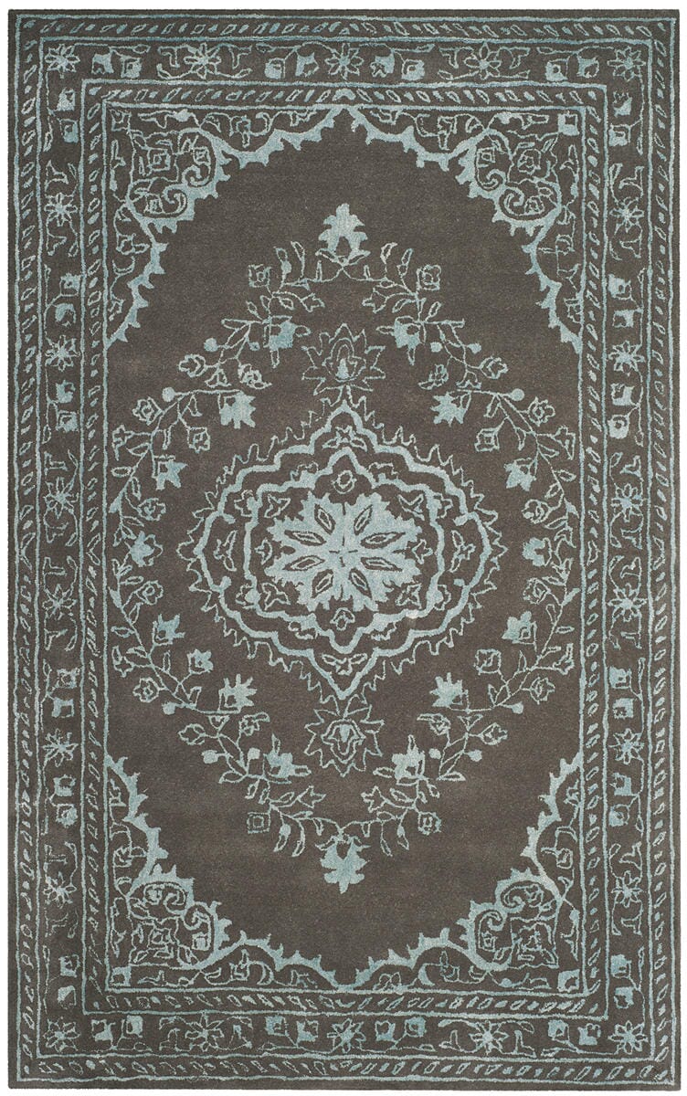 Safavieh Glamour Glm533D Dark Grey Rugs - Safavieh - glm533d - 2