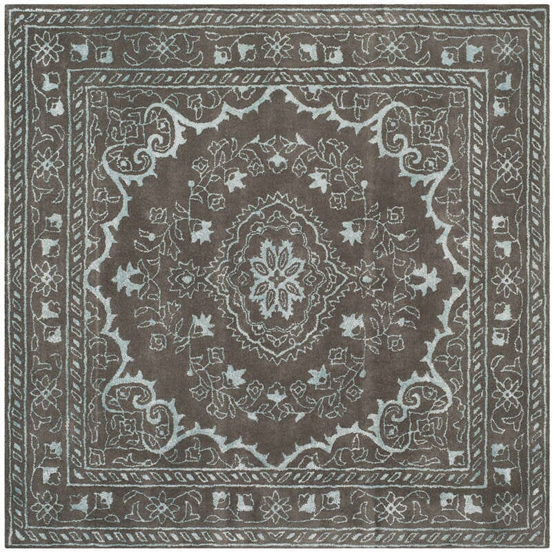 Safavieh Glamour Glm533D Dark Grey Rugs - Safavieh - glm533d - 6sq