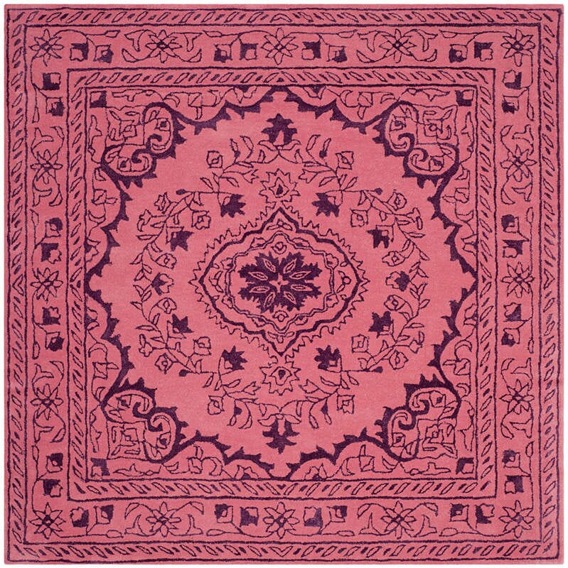Safavieh Glamour Glm533E Pink Rugs - Safavieh - glm533e - 6sq