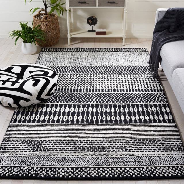 Safavieh Glamour Glm538Z Black/Ivory Rug - Safavieh - glm538z - 3