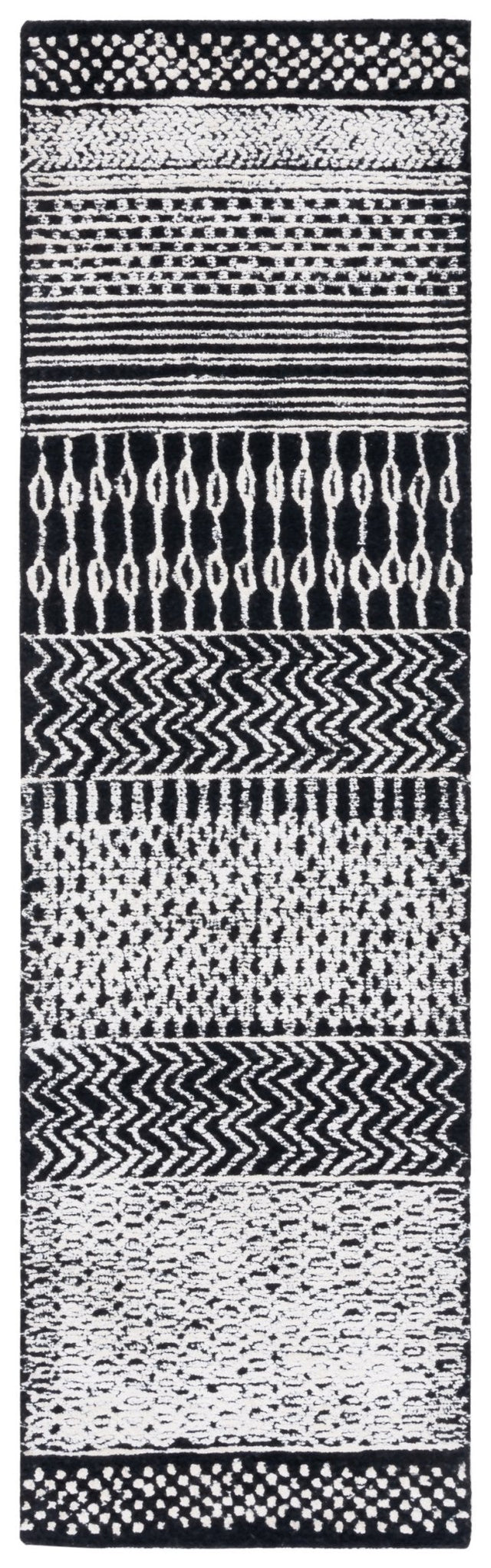 Safavieh Glamour Glm538Z Black/Ivory Rug - Safavieh - glm538z - 3