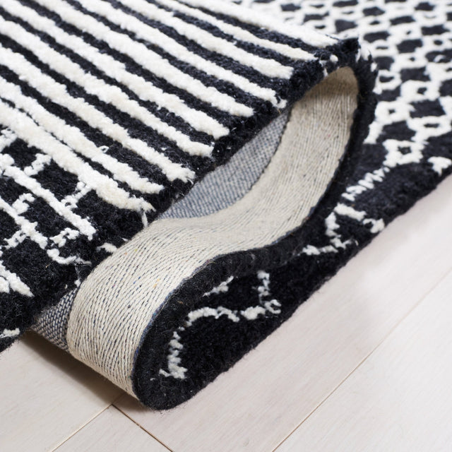 Safavieh Glamour Glm538Z Black/Ivory Rug - Safavieh - glm538z - 6r